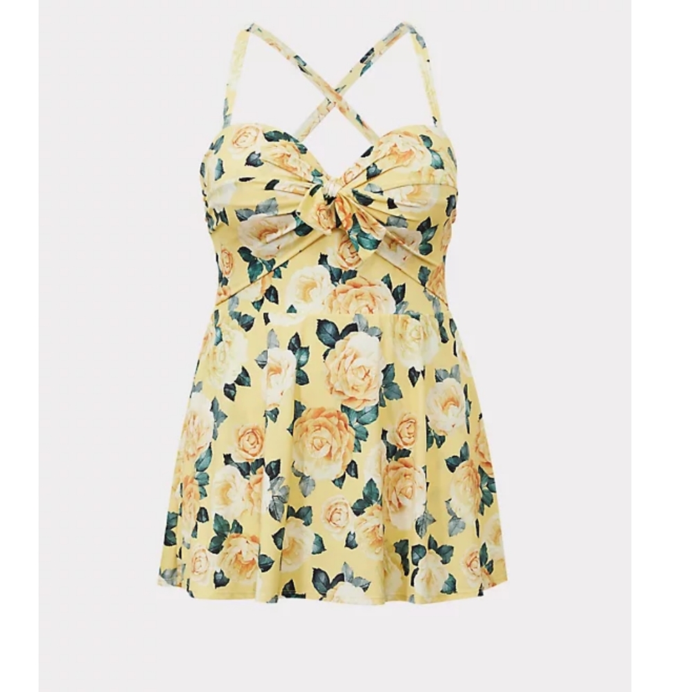 NWT Cheerful Torrid 1 Piece Full Bust Swim Suit